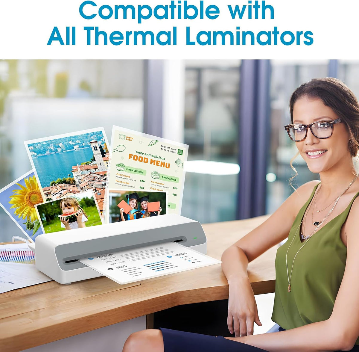 25 Pack Laminating Sheets 5 Mil, Laminating Pouches for 11X17 Paper