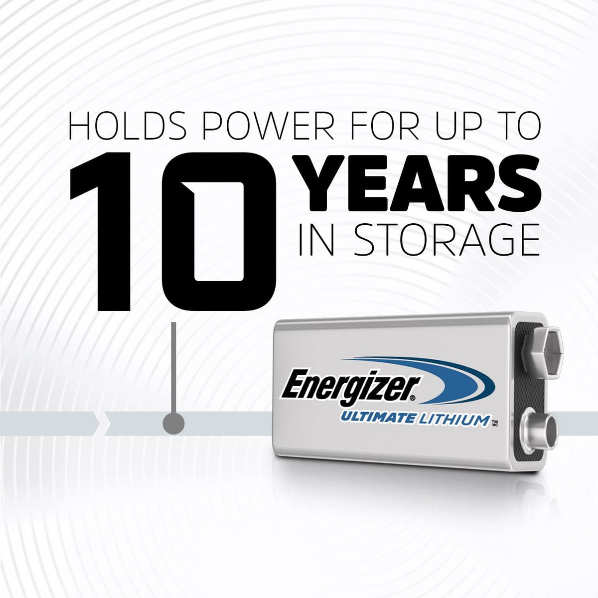 Ultimate Lithium 9V Batteries (2 Pack), 9 Volt Lithium Batteries
