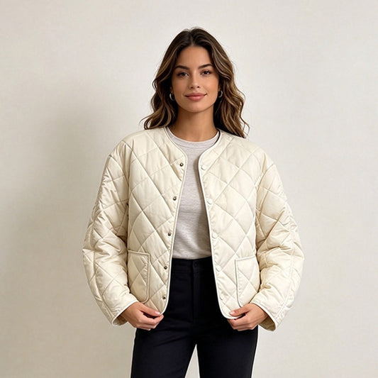 Women's Loose  Diamond Quilted Lightweight Padded Jacket