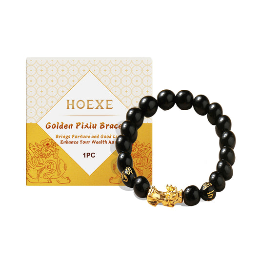 Gold Pixiu Beaded Bracelet - Couples Bracelet