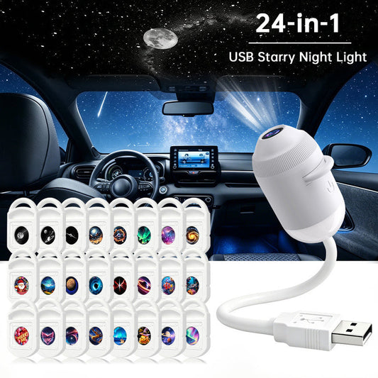 5D Holographic Galaxy & Ocean Projector – Smart LED Night Light with 24 Films for Bedroom & Party Décor