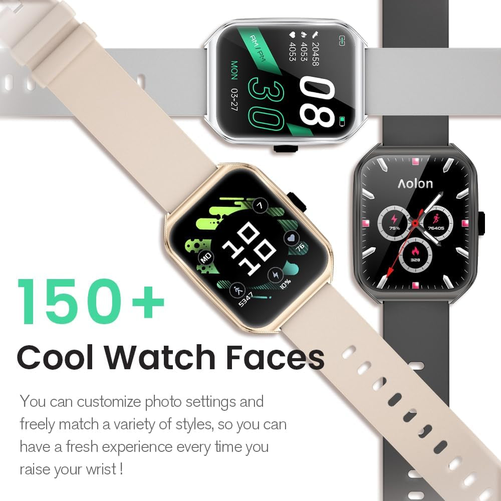 1.83" Smart Watch 3D Curved Glass IP67 Waterproof Fitness Tracker